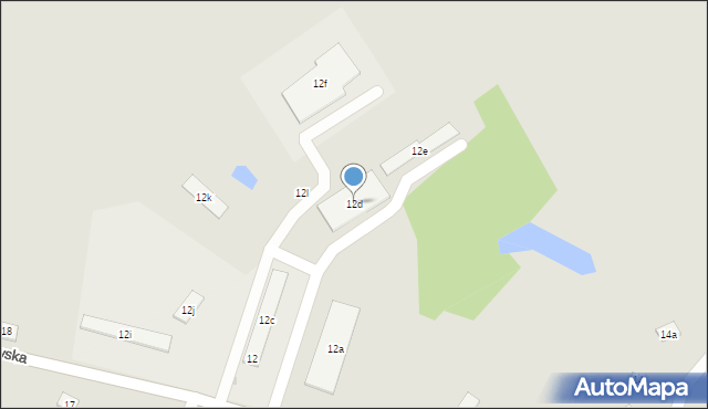 Pieniężno, Braniewska, 12d, mapa Pieniężno