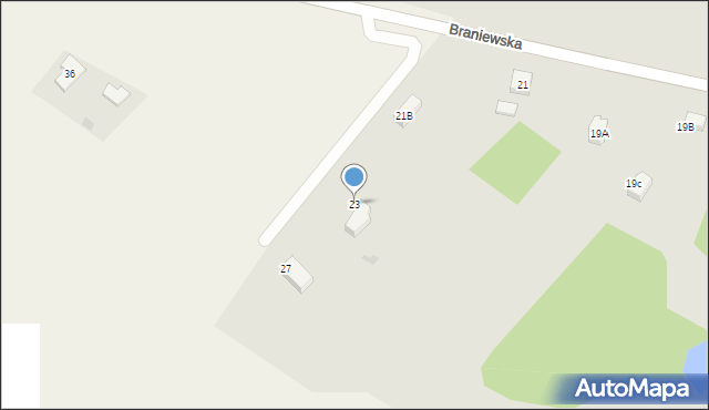 Pieniężno, Braniewska, 23, mapa Pieniężno