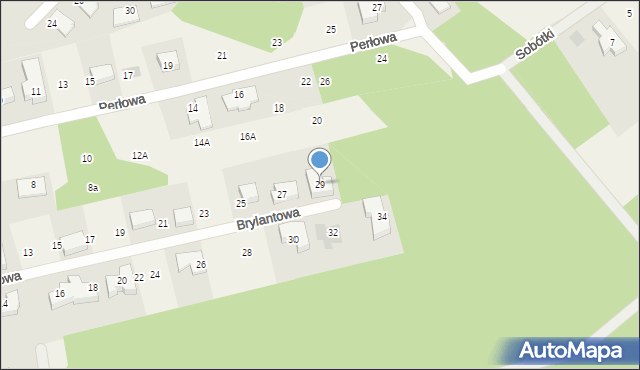 Pierwoszyno, Brylantowa, 29, mapa Pierwoszyno