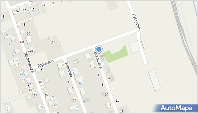 Pietrowice Wielkie, Brzozowa, 1, mapa Pietrowice Wielkie