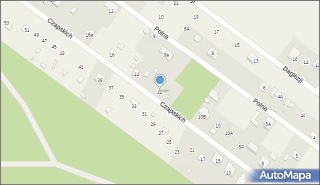 Pilawa, Braci Czapskich, 12, mapa Pilawa