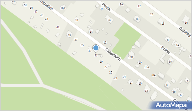 Pilawa, Braci Czapskich, 31, mapa Pilawa