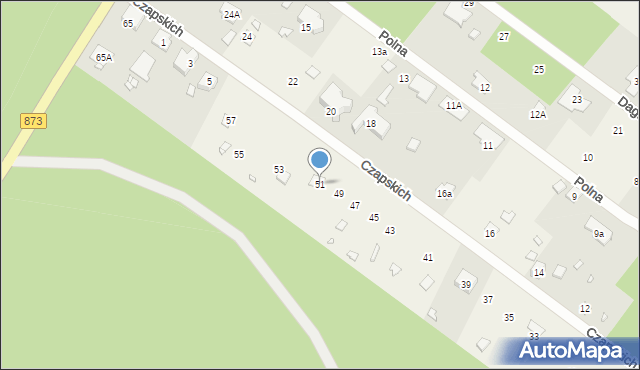 Pilawa, Braci Czapskich, 51, mapa Pilawa