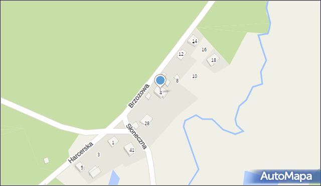 Piłka Kolonia, Brzozowa, 4, mapa Piłka Kolonia