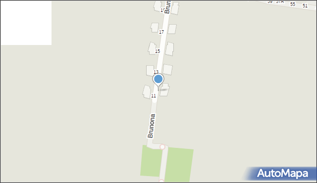 Piotrków Trybunalski, Brunona, 12, mapa Piotrków Trybunalski