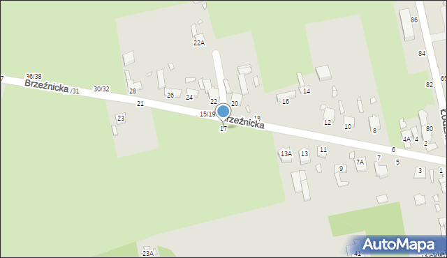 Piotrków Trybunalski, Brzeźnicka, 17, mapa Piotrków Trybunalski