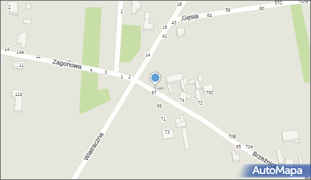 Piotrków Trybunalski, Brzeźnicka, 76, mapa Piotrków Trybunalski