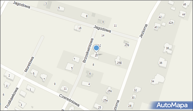 Piotrowice, Brzoskwiniowa, 10, mapa Piotrowice