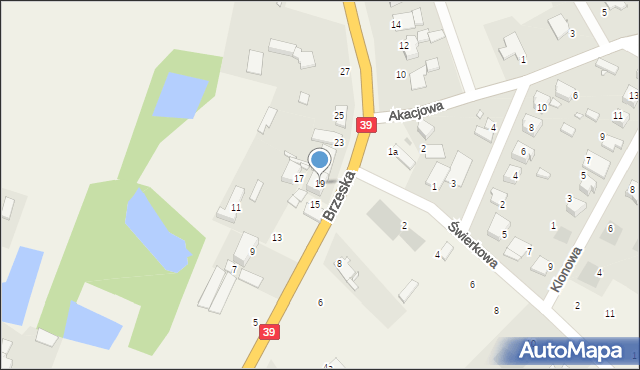 Pisarzowice, Brzeska, 19, mapa Pisarzowice