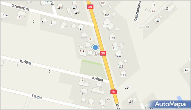 Pisarzowice, Brzeska, 31, mapa Pisarzowice