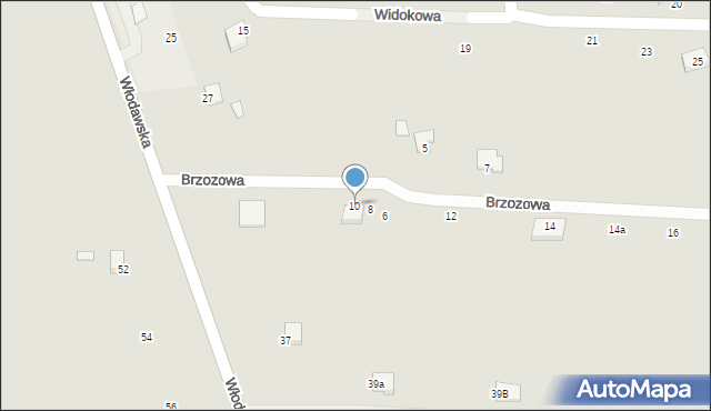 Piszczac, Brzozowa, 10, mapa Piszczac