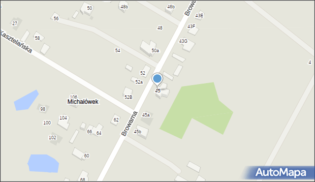 Płock, Browarna, 45, mapa Płock