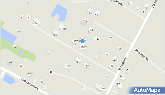 Płock, Browarna, 46d, mapa Płock