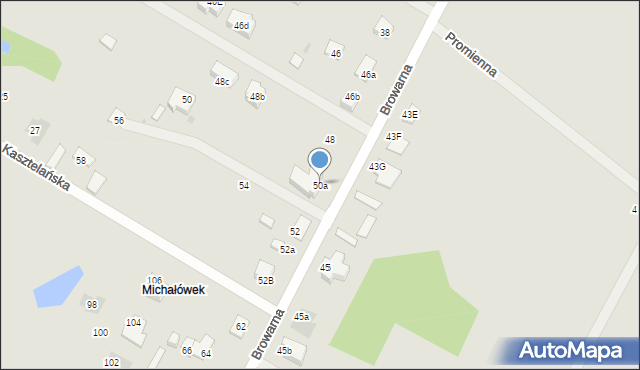 Płock, Browarna, 50a, mapa Płock