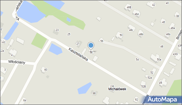 Płock, Browarna, 58, mapa Płock