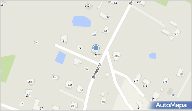 Płock, Browarna, 72, mapa Płock