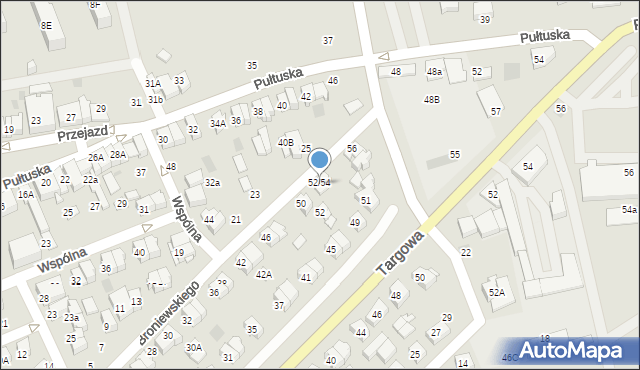 Płońsk, Broniewskiego Władysława, 54, mapa Płońsk