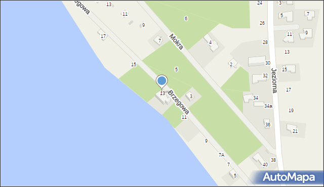 Pluski, Brzegowa, 13, mapa Pluski