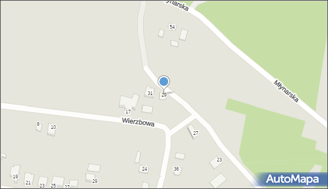 Poddębice, Brzozowa, 29, mapa Poddębice