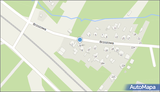 Pogorzel, Brzozowa, 6, mapa Pogorzel