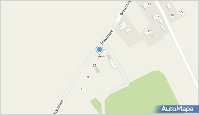 Polanka Wielka, Brzozowa, 27, mapa Polanka Wielka