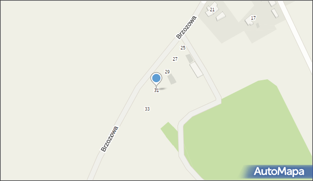 Polanka Wielka, Brzozowa, 31, mapa Polanka Wielka