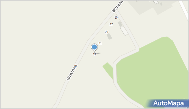 Polanka Wielka, Brzozowa, 33, mapa Polanka Wielka