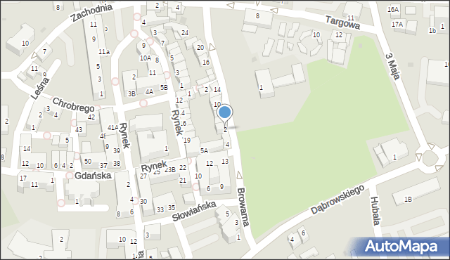 Polkowice, Browarna, 2, mapa Polkowice