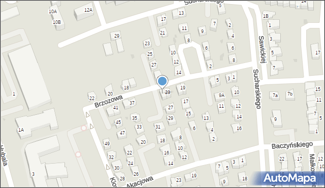 Polkowice, Brzozowa, 25, mapa Polkowice