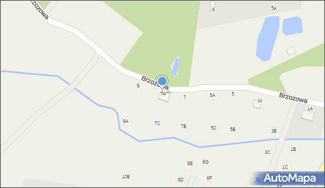 Pomlewo, Brzozowa, 7A, mapa Pomlewo