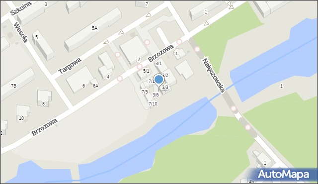 Poniatowa, Brzozowa, 3/5, mapa Poniatowa
