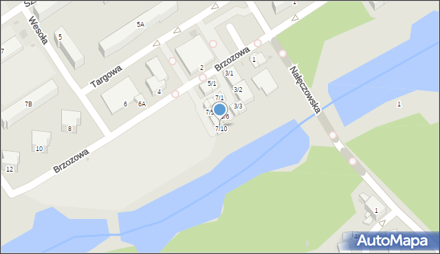 Poniatowa, Brzozowa, 7/9, mapa Poniatowa