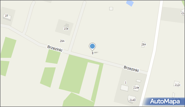 Powązki, Brzezinki, 6, mapa Powązki