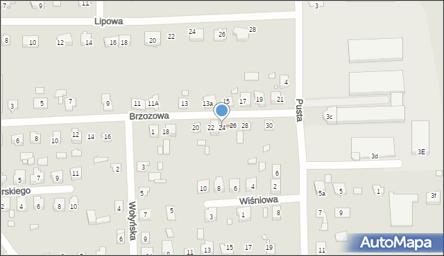 Prabuty, Brzozowa, 24, mapa Prabuty