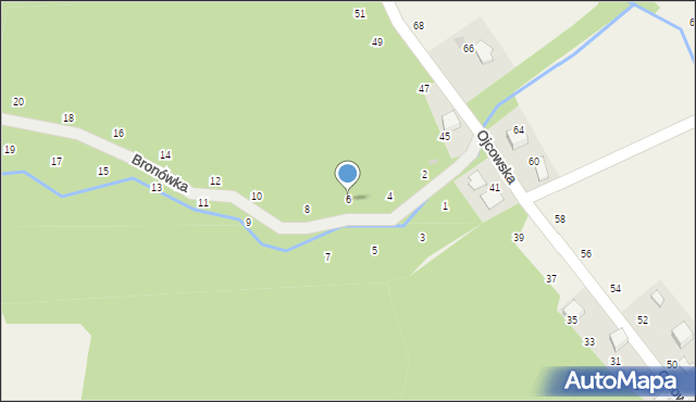 Prądnik Korzkiewski, Bronówka, 6, mapa Prądnik Korzkiewski