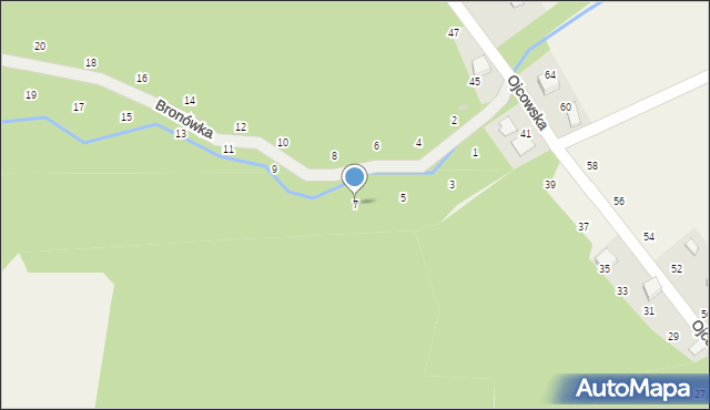 Prądnik Korzkiewski, Bronówka, 7, mapa Prądnik Korzkiewski