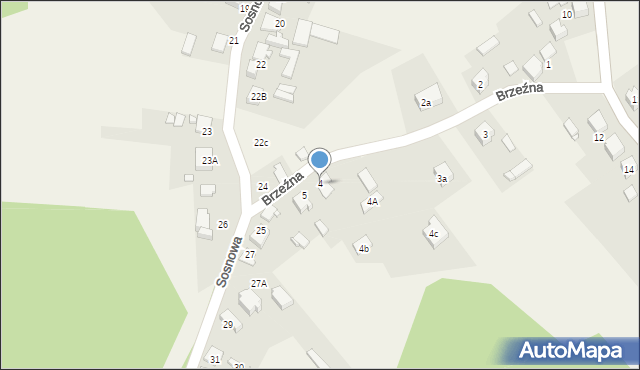Preczów, Brzeźna, 4, mapa Preczów