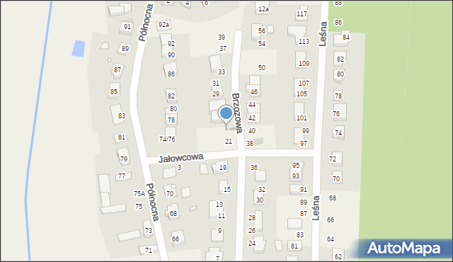 Promnice, Brzozowa, 23, mapa Promnice