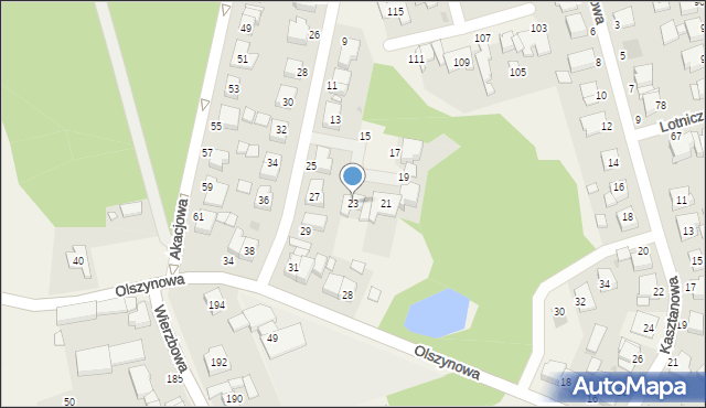 Przeźmierowo, Brzozowa, 23, mapa Przeźmierowo