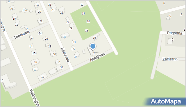 Przygoń, Brzozowa, 18, mapa Przygoń