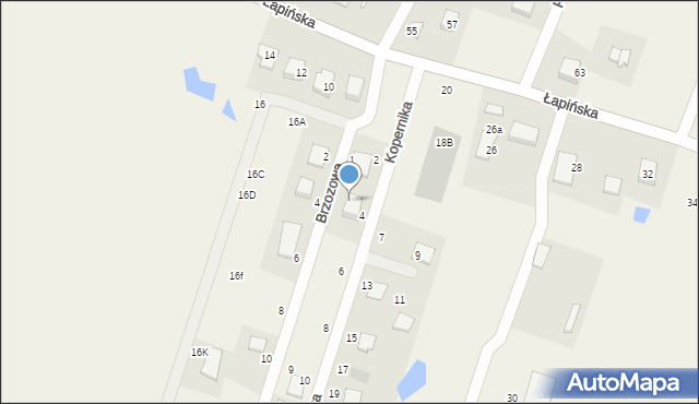 Przyjaźń, Brzozowa, 3, mapa Przyjaźń