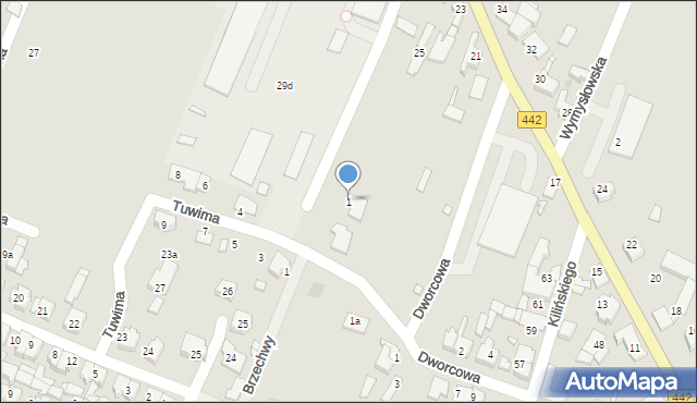 Pyzdry, Brzechwy Jana, 1, mapa Pyzdry