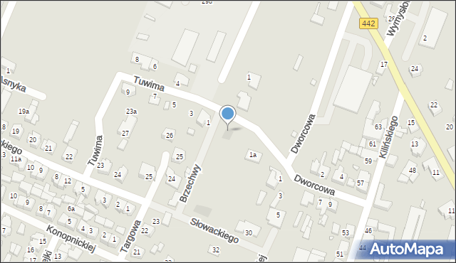 Pyzdry, Brzechwy Jana, 3, mapa Pyzdry