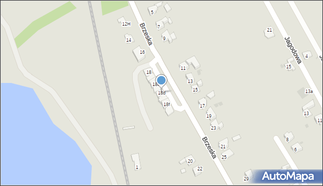 Racibórz, Brzeska, 18d, mapa Racibórz