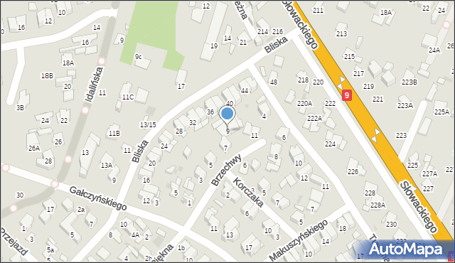 Radom, Brzechwy Jana, 9, mapa Radomia