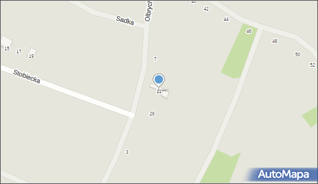 Radomsko, Braci Olbrychowskich, 11, mapa Radomsko
