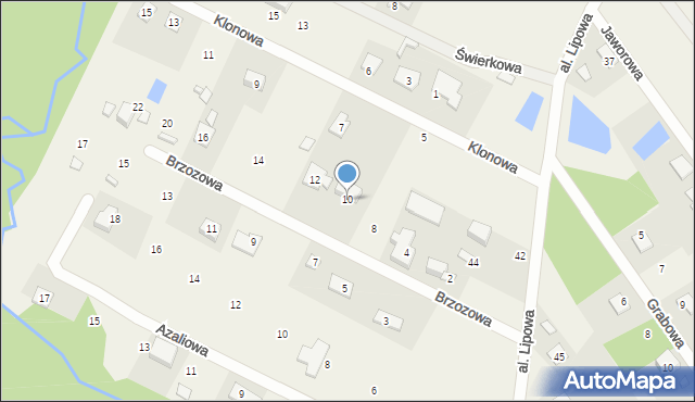 Radziejowice-Parcel, Brzozowa, 10, mapa Radziejowice-Parcel