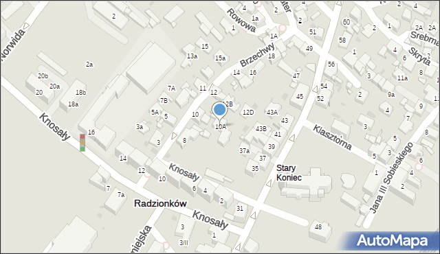 Radzionków, Brzechwy Jana, 10A, mapa Radzionków