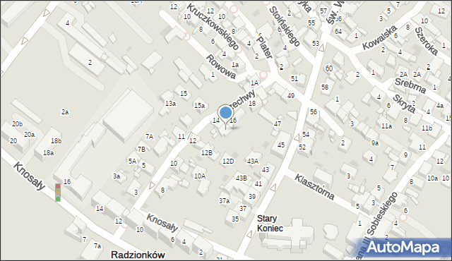 Radzionków, Brzechwy Jana, 14A, mapa Radzionków