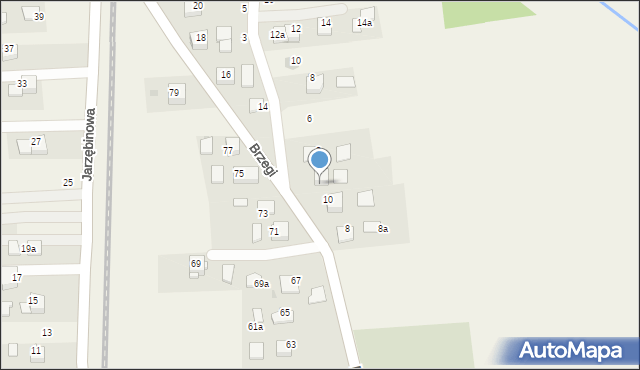 Radziszów, Brzegi, 12, mapa Radziszów